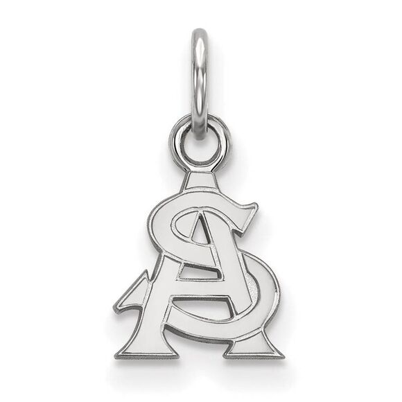 14k White Gold Arizona State XS (Tiny) Charm or Pendant